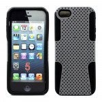 Wholesale iPhone 5S 5 Mesh Hybrid Case (Gray-Black)